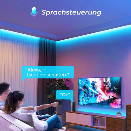 WIFI COB RGB LED Streifen 10M – Dimmbar, Smart Home Kompatibel
