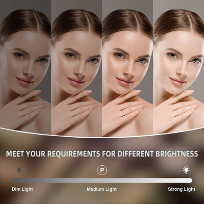 Dripex Hollywood Schminktischspiegel 15 Lichter Touch 58x45 cm Weiss