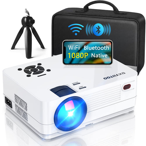 Tragbarer WiFi DVD Beamer S3 Full HD Bluetooth Heimkino Projektor: Kompakter Beamer mit integriertem DVD-Player für Full HD Heimkino via WiFi/Bluetooth.