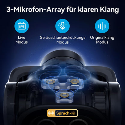 EMEET PIXY 4K PTZ Webcam mit Dual-Kamera und KI-Tracking