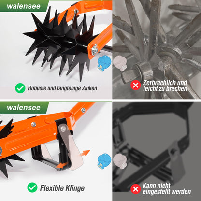 Walensee Rotationsgrubber GT-CT008 2-in-1 Gartenkultivator