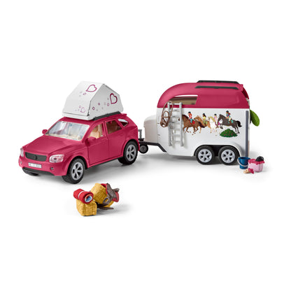 Schleich HORSE CLUB Abenteuer mit Auto und Pferdeanhänger 42535