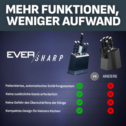 Tefal EverSharp Pro Messerblock 6-teilig, selbstschärfend, K297S744