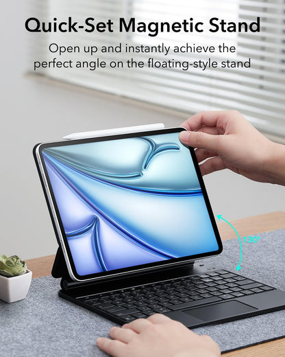 ESR Magnetische Tastatur Hülle iPad Air 13" / Pro 12.9 - Schwarz