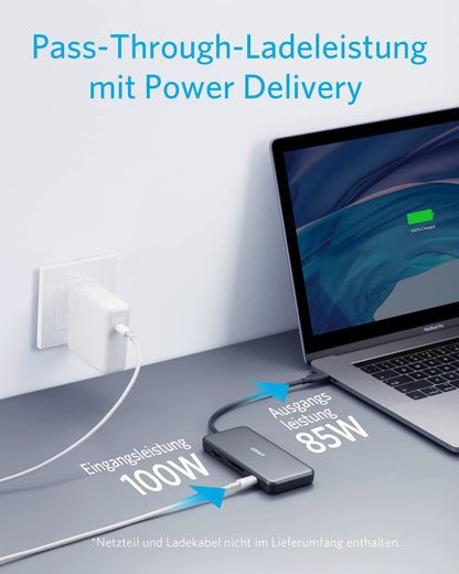 Anker 341 USB-C Hub 7-in-1 mit 4K HDMI und 85W Power Delivery