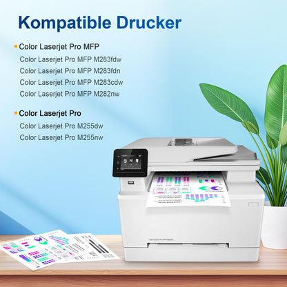 Denvoer 207A Toner 4er-Pack kompatibel für HP Color LaserJet Pro