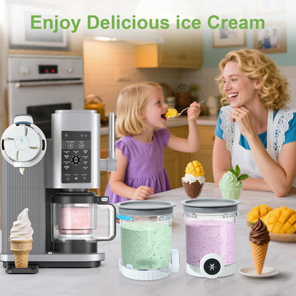 PCTTOIL Swirl Pints mit Deckel für Ninja CREAMi NC700/NC701, 4 Stück