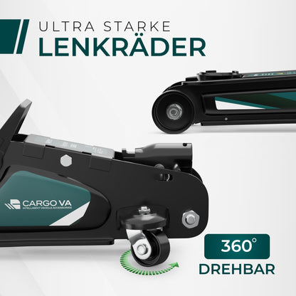 Profi Rangierwagenheber 2.5T flach - Hydraulisch inkl. Koffer