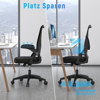 rattantree Bürostuhl Ergonomischer Drehstuhl - Schwarz