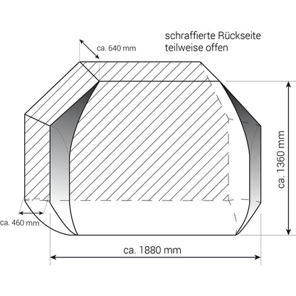 Hindermann Basic Zwoo Fahrradschutzhülle für 2-3 Fahrräder