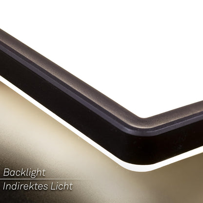 BRILONER LED Deckenlampe 98cm Flach Indirektes Licht Schwarz