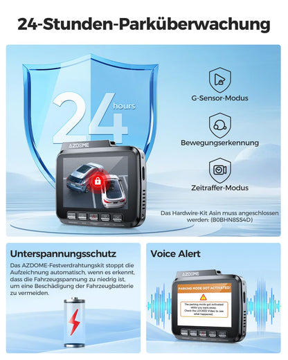 AZDOME GS63H Pro Dashcam Auto – 4K Dual GPS/WiFi