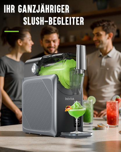 INOVIVA Slush Maschine S1.2 – 2 L, ohne Eis, 5 Programme
