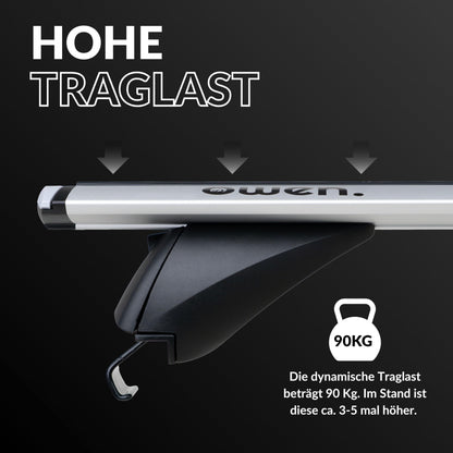 Owen Dachträger 5.0 Pro Relingträger – Silber 120cm