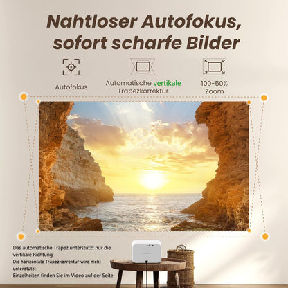 Yaber L2s Heimkino Beamer – 1080P, JBL Sound, Autofokus