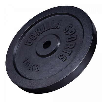 GORILLA SPORTS Hantelscheiben Gusseisen – 30/31mm Bohrung