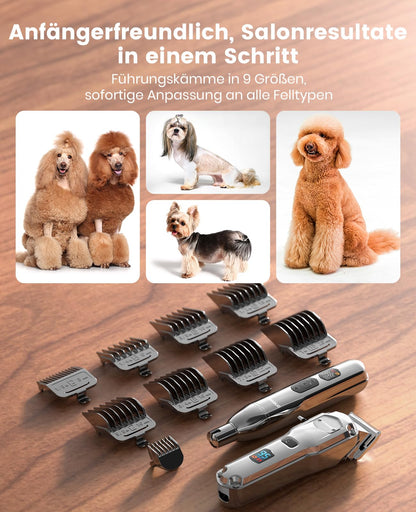 oneisall 4-in-1 Hundeschermaschine PC15 mit Pfotentrimmer