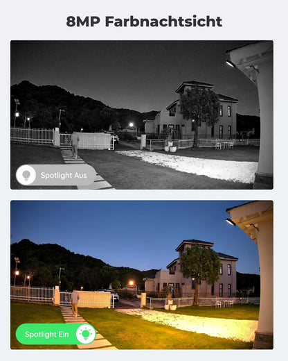 Reolink TrackMix WiFi 4K PTZ Überwachungskamera Aussen - Grau