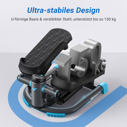 MERACH Mini Stepper Twist & Swing - mit Widerstandsbändern