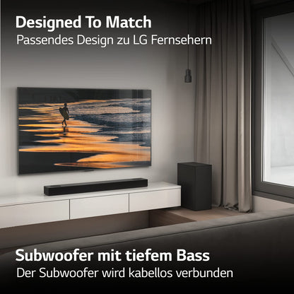 LG DS75Q 3.1.2 Soundbar mit Subwoofer - Dark Steel Silver
