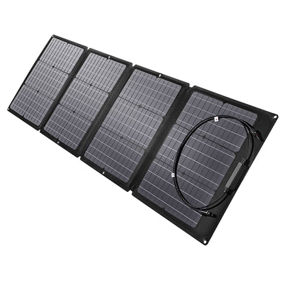 ECOFLOW 110W Faltbares Solarmodul für Powerstations, rechteckig, schwarz. Lädt Powerstations per Sonnenlicht.