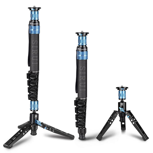 SIRUI P-325FS Carbon Fiber Einbeinstativ Monopod mit Standfuss