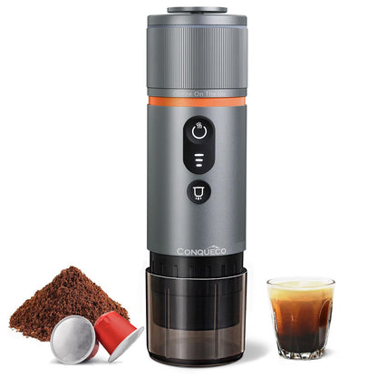 CONQUECO Tragbare Espressomaschine CP023 für Auto, Camping und Reise