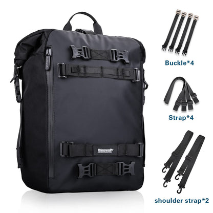 Rhinowalk Motorradtasche MT21620, modulare Hecktasche 20L schwarz