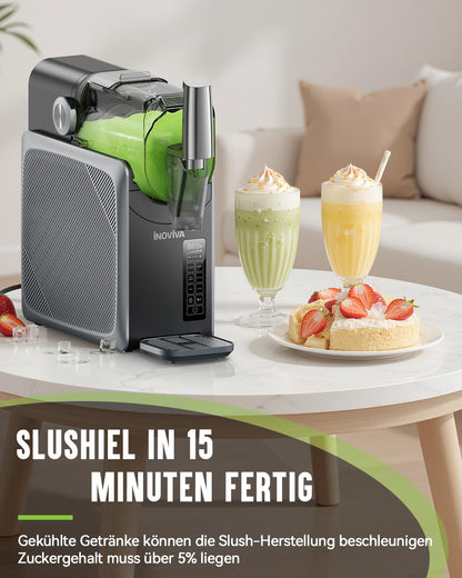 INOVIVA Slush Maschine S1.2 – 2 L, ohne Eis, 5 Programme