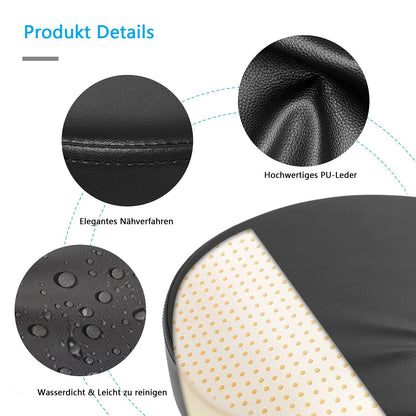 OUTMASTER Rollhocker höhenverstellbar mit Rollen - Schwarz, 50-62cm