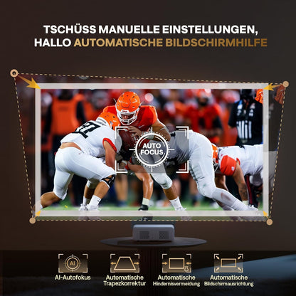 Aurzen Eazze D1 Smart Beamer Heimkino Projektor - Weiss