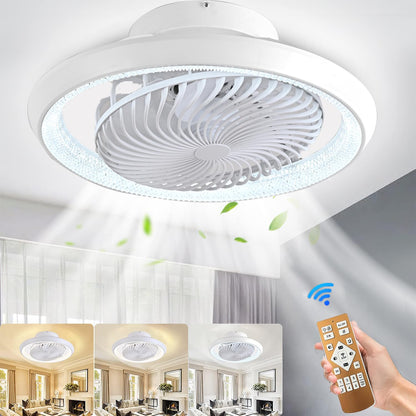 MQW Deckenventilatorleuchte - 360° drehbar LED 72W leise