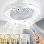 MQW Deckenventilatorleuchte - 360° drehbar LED 72W leise