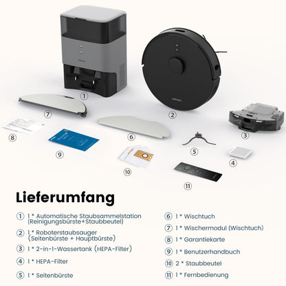 AIRROBO T20+ Saug- & Wischroboter mit Absaugstation