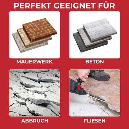 SCHWABENBACH SDS Max Meissel Set 600mm, 3-teilig, für Bohrhammer