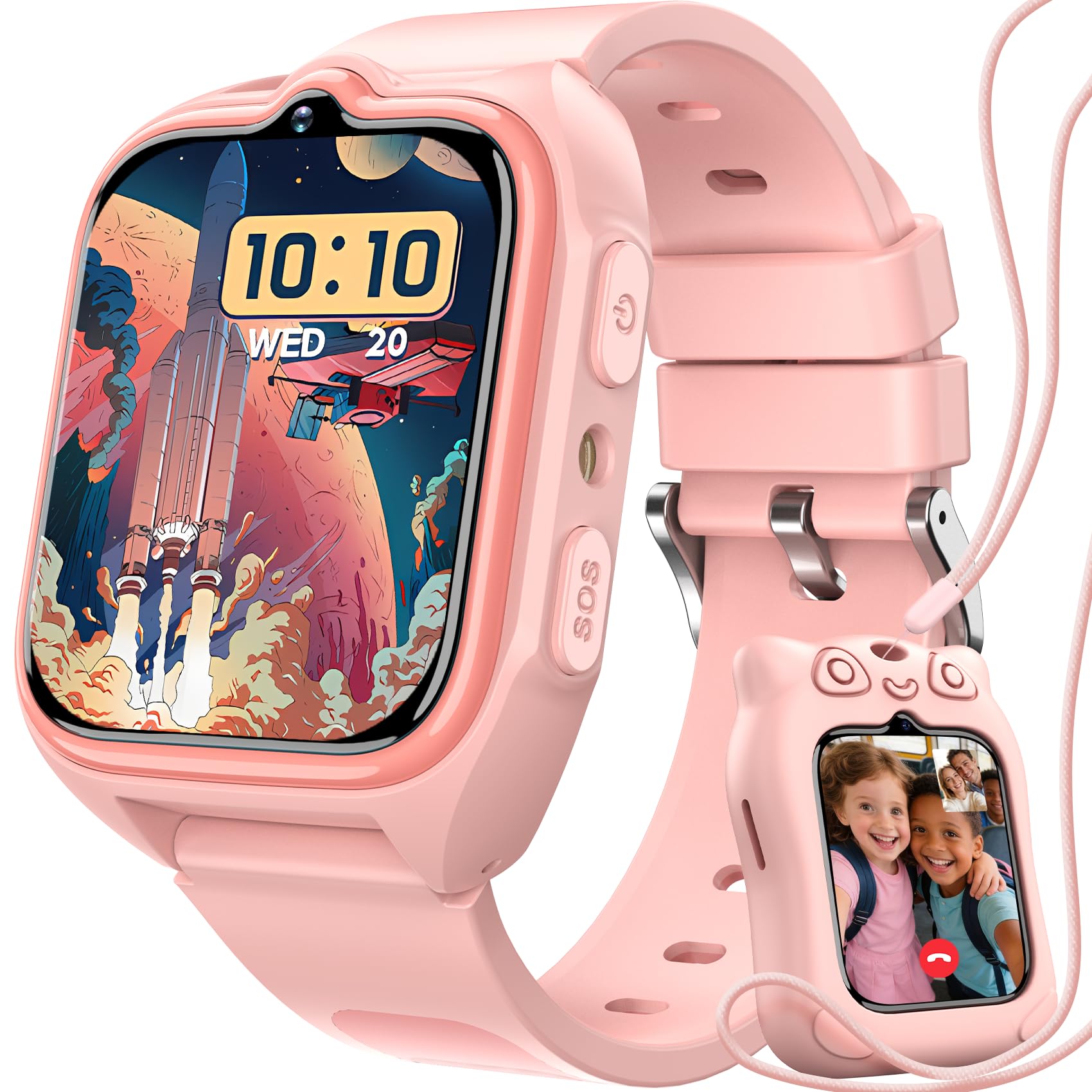 Blackview Z30 Kinder-Smartwatch mit GPS, 4G und SOS, Rosa