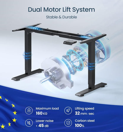 MAIDeSITe T2 Pro elektrisch höhenverstellbares Schreibtischgestell