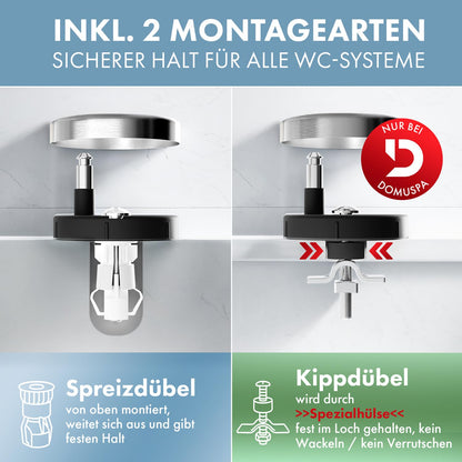 DomuSPA WC-Sitz mit Absenkautomatik, antibakteriell, Quick-Release