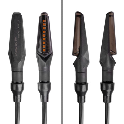 Simda Pro LED Motorrad Miniblinker – universal 4 Stk. Lauflicht E-Mark