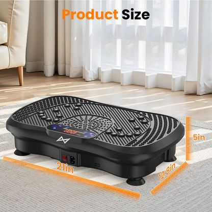 AXV Vibrationsplatte SLIM, Ganzkörpertraining, 120 Stufen, Bluetooth