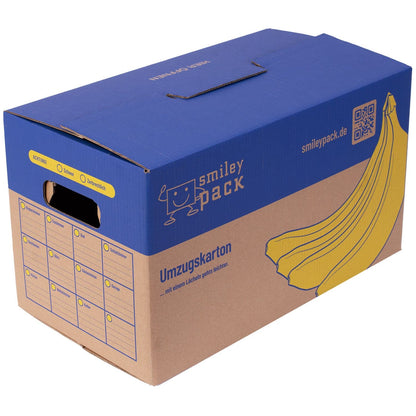 smiley pack Bananenkiste Umzugskartons zweiwellig – 30 Stück