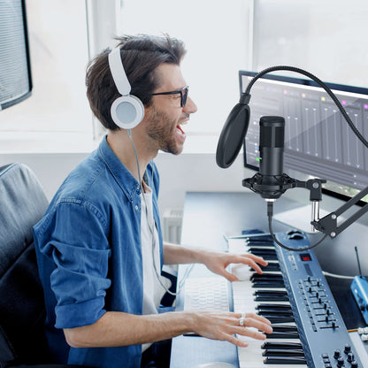 SUDOTACK USB Gaming Mikrofon Kondensator Set - PC Streaming