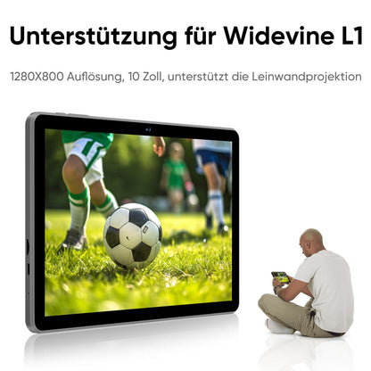 TUOHAITIME 10 Zoll Tablet PC Android 14 - 64GB Blau
