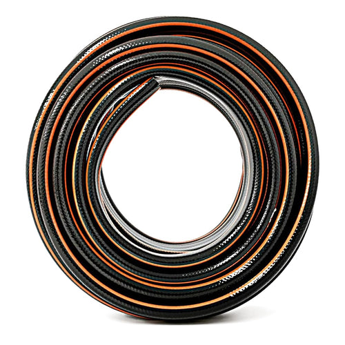 TAMS NYX Premium Gartenschlauch 3/4 Zoll 4-lagig schwarz/orange, Wasserschlauch zur Gartenbewässerung