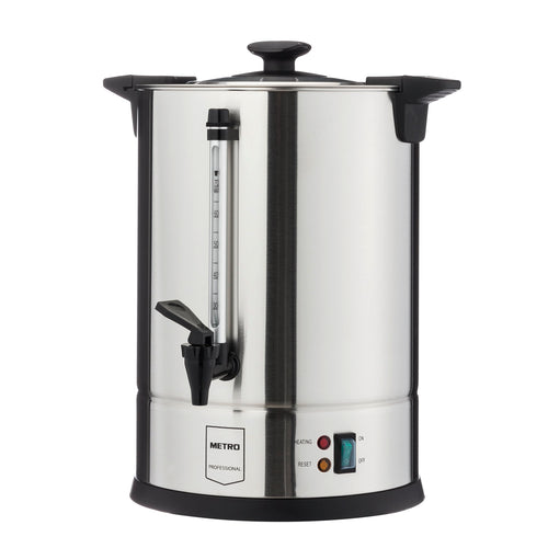 METRO Professional GCM4011 Kaffeemaschine - 10.5L 70 Tassen silber. Große, silbergraue Kaffeemaschine, die Kaffee brüht und warmhält.