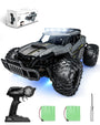 Tecnock RC Monstertruck 1:16, ferngesteuertes Offroad-Auto mit LED-Scheinwerfern und Fahrgestellbeleuchtung