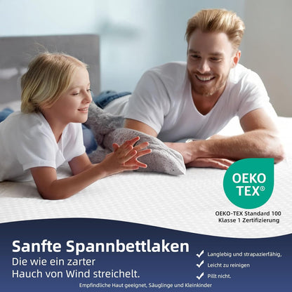 MENDALE Gelschaum Matratzentopper 90x200cm H2/H3 6cm