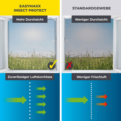 EASYmaxx Insect Protect Teleskop-Fliegengitter – weiss ausziehbar 2er-Set