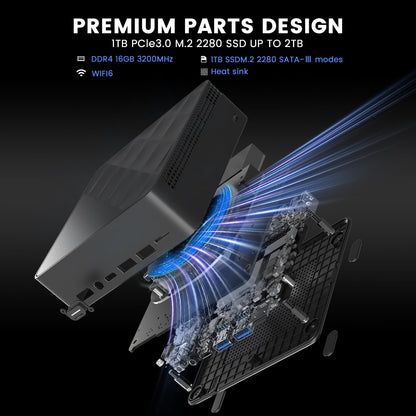 Azeyou Mini PC N100 – 16GB RAM 1TB SSD Windows 11 Pro