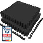 AIRHOP Fitness Puzzlematte 12er-Set 60x60x1.4cm Schwarz. Zwölf schwarze, quadratische EVA-Schaumstoff-Puzzlematten. Dämpft Stöße bei Sport und Fitness.